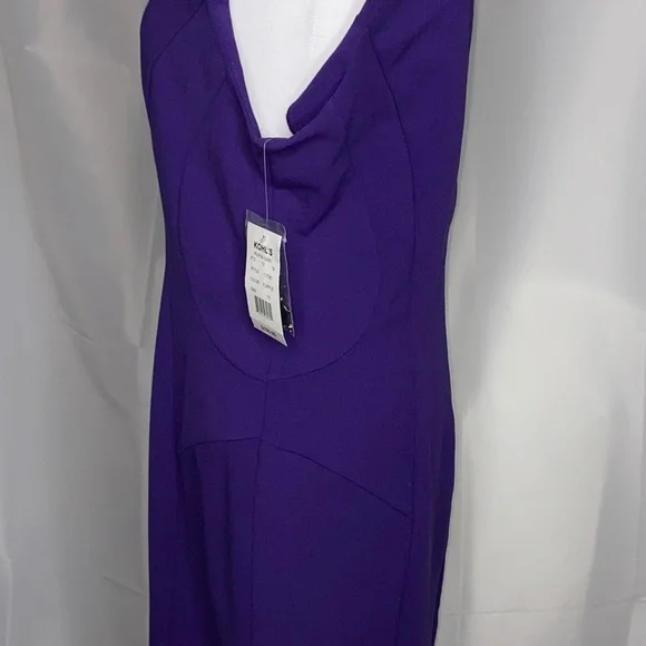 Ronni Nicole Women’s Purple Jeweled-Neck Sheath Dress –Size 10 NWT - Picture 6 of 12